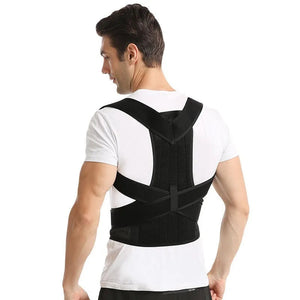 Adjustable Scoliosis Posture Corrector Corset Back Brace Lumbar Support Belt 1005008751823650-Gray-L