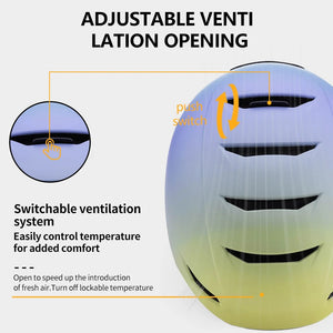 Adjustable Ventilation Ski Helmet With Thermal Liner And Removable Earmuffs 1005010050670185-A2-purple-M(55-58CM)