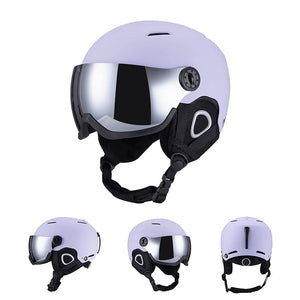 Adult Ski And Skate Helmet With Goggles Abs Eps Warm Liner 1005008093000864-PRAN-S-51-54cm
