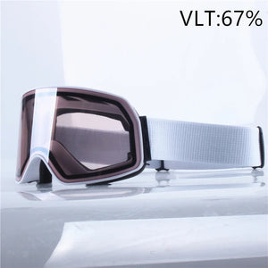 Adult Ski Snowboard Goggles Uv400 Mirror Lens Double Anti Fog 1005007987714550-Big Frame HX.SU01 A