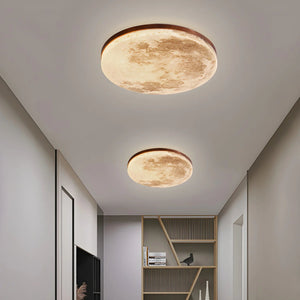 Modern Creative Moon Round Ceiling Light