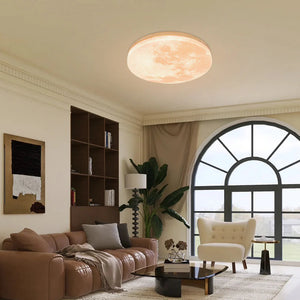 Modern Creative Moon Round Ceiling Light