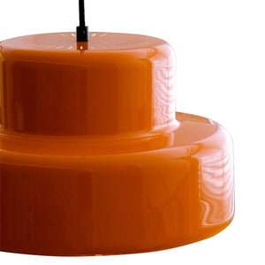 Modern Vintage Bauhaus Orange Pendant Light