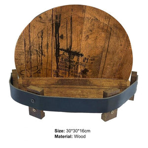 Bourbon Whiskey Barrel Shelf
