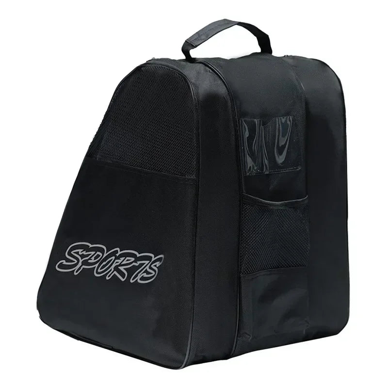 Breathable Skate Storage Bag With 3 Compartments And Shoulder Strap 1005006347681618-Blue