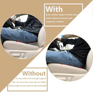 Car Seat Cushion For Short Drivers Height Risers For Adults, Memory Foam Car Seat Pad