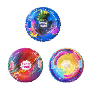Colorful Inflatable Snow Tube Ring Thickened Pvc Seat With Handles 1005010273356530-HXQ-XC-BDZ