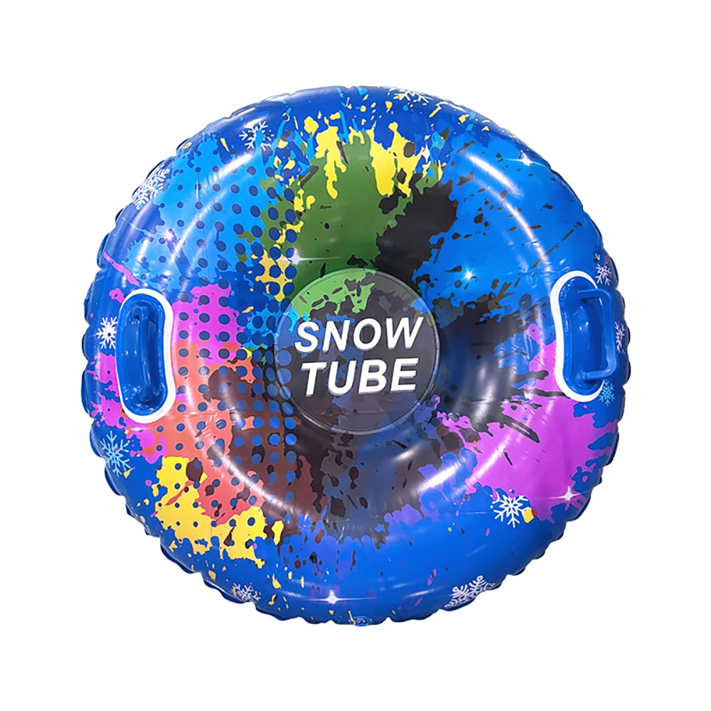 Colorful Inflatable Snow Tube Ring Thickened Pvc Seat With Handles 1005010273356530-HXQ-XC-BDZ
