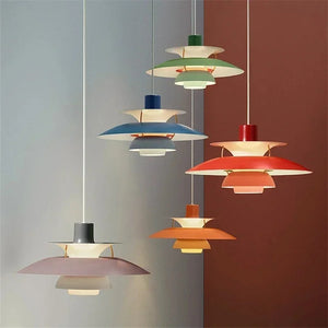 Colorful Danish Umbrella Pendant Light