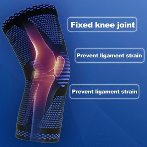 Compression Knee Brace Sleeve With Side Stabilizers Patella Gel And Straps 1005005843095625-1PCS Light Grey-S