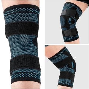 Compression Knee Brace Sleeve With Side Stabilizers Patella Gel And Straps 1005005843095625-1PCS Light Grey-S