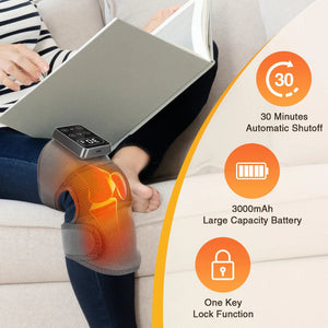Cordless Heated Knee Wrap Massager With Vibration And Adjustable Straps 1005009534349815-3 Modes Update-1pcs