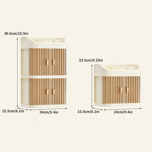 Cosmetics Storage Box With Drawers, Valentines Gifts For Her Organizer 1005007517029753-three layers