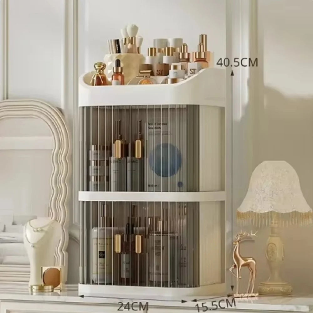 Cosmetics Storage Box With Drawers, Valentines Gifts For Her Organizer 1005007517029753-three layers