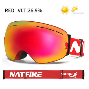 Double Layer Anti Fog Uv400 Ski Goggles With Mirror Coating 1005007171296069-Yellow