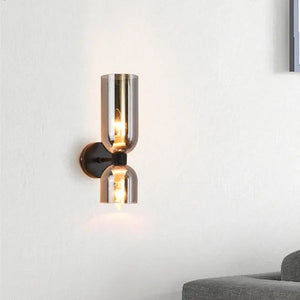 Creative Double Head Glass Wall Light