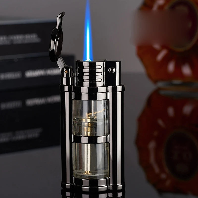 Dual Flame Butane Torch Lighter with Adjustable Windproof Jet