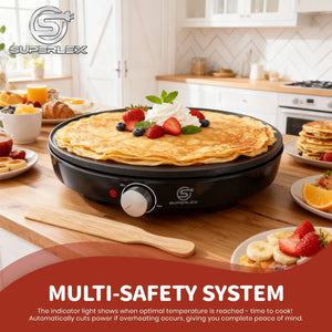 Electric Crepe Maker 1000W Non Stick Plate With Temperature Control 1005010553168616-al