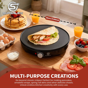 Electric Crepe Maker 1000W Non Stick Plate With Temperature Control 1005010553168616-al