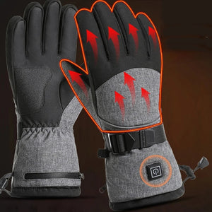 Electric Heated Winter Gloves Waterproof Thermal For Motorcycle Cycling Skiing 1005009810631924-XL