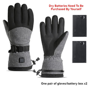 Electric Heated Winter Gloves Waterproof Thermal For Motorcycle Cycling Skiing 1005009810631924-XL