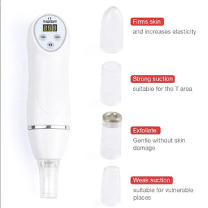 Electric Microdermabrasion Blackhead Remover Vacuum Pore Cleanser Tool