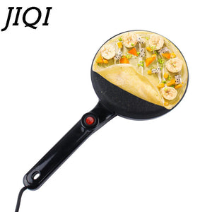 Electric Non Stick Crepe Maker Pancake Baking Pan With Handle 1005003594015322-Black color-220V