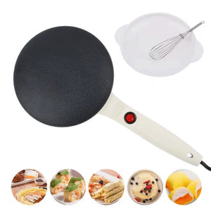 Electric Non Stick Crepe Maker Pancake Baking Pan With Handle 1005003594015322-Black color-220V