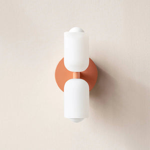 Glarefusion Creative Candle Shape Double Head Wall Lamp