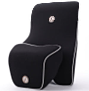 Ergonomic Memory Foam Lumbar and Neck Support Cushion Set