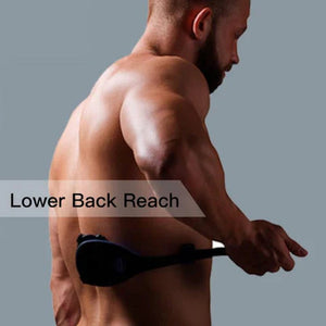 Foldable Back Hair Shaver with Two Heads