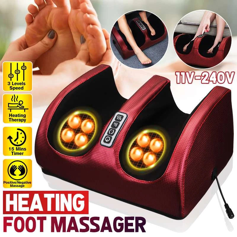 Electric Shiatsu Foot Massager With Heating Therapy For Leg Fatigue Relief