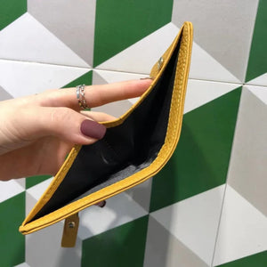 Genuine Cow Leather Mini Wallet, Valentines Gifts For Her, Zipper Coin Pocket 1005006603660259-Blue