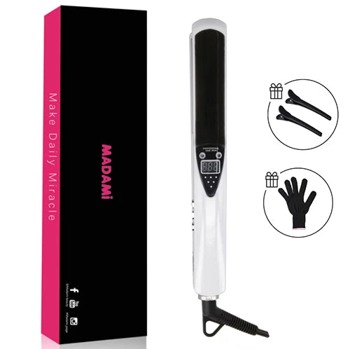 Titanium Hair Straightener Curler 480°F Dual Voltage