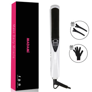 Titanium Hair Straightener Curler 480°F Dual Voltage