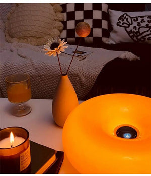Modern Bauhaus Donut Table/Wall Lamp
