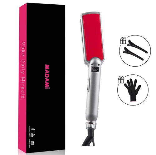 Titanium Hair Straightener Curler 480°F Dual Voltage