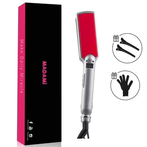 Titanium Hair Straightener Curler 480°F Dual Voltage