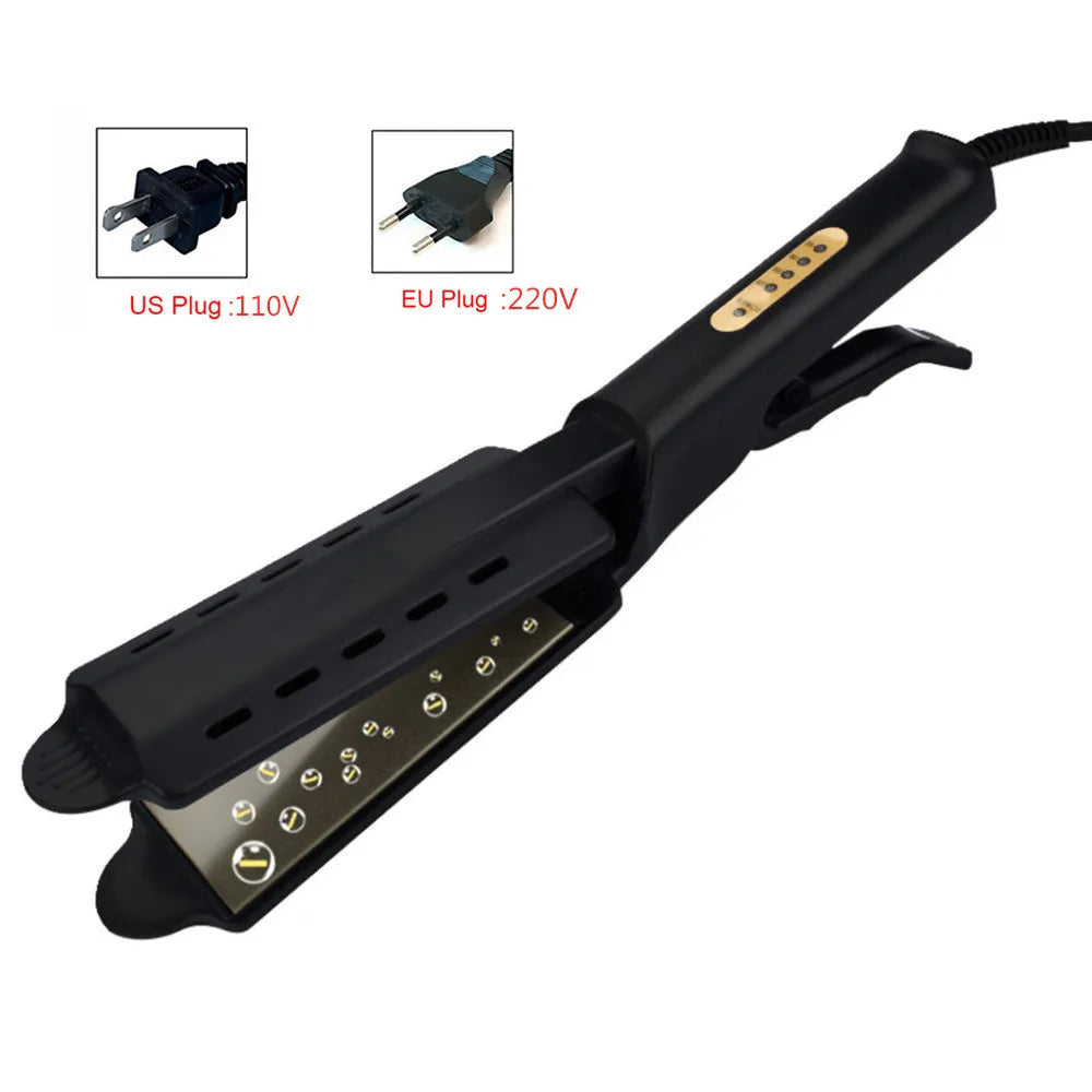 Ceramic Ionic Hair Straightener with Steam Function