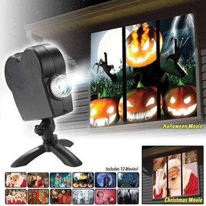 Halloween And Christmas Holographic Projection Light