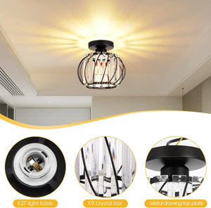Modern Creative Lantern Shape Glass Ceiling Light