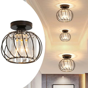 Modern Creative Lantern Shape Glass Ceiling Light