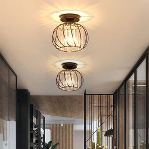 Modern Creative Lantern Shape Glass Ceiling Light