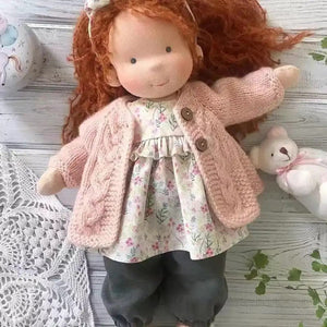 Handmade Plush Baby Doll with Clothes