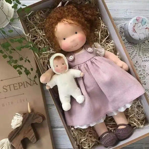 Handmade Plush Baby Doll with Clothes