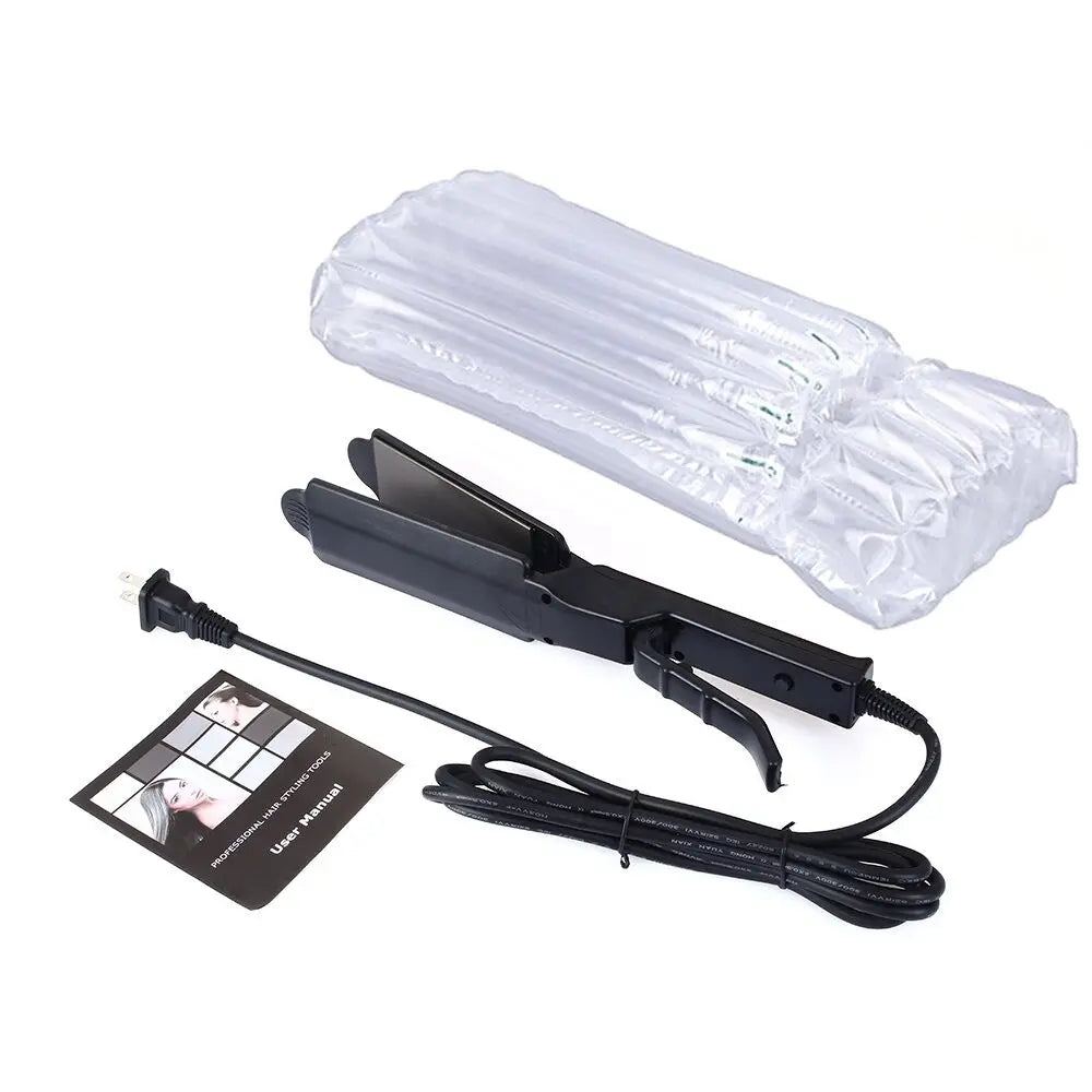 Adjustable Titanium Hair Straightener with Venting Holes