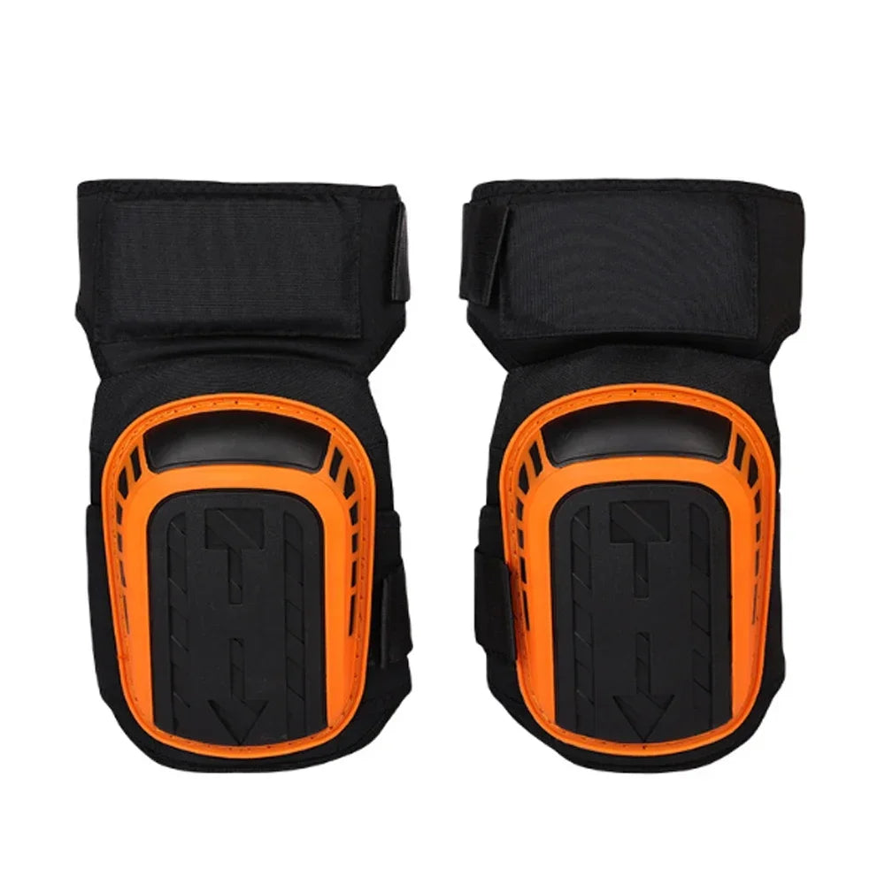 Heavy Duty Gel Cushion Knee Pads With Adjustable Straps 1005006443844449-Black Short Style