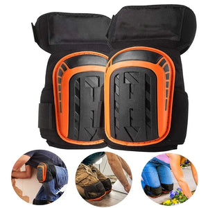 Heavy Duty Gel Cushion Knee Pads With Adjustable Straps 1005006443844449-Black Short Style