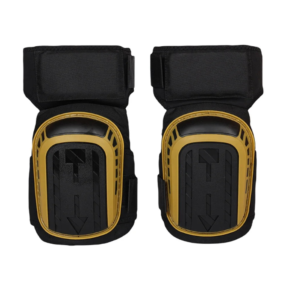 Heavy Duty Gel Cushion Knee Pads With Adjustable Straps 1005006443844449-Black Short Style
