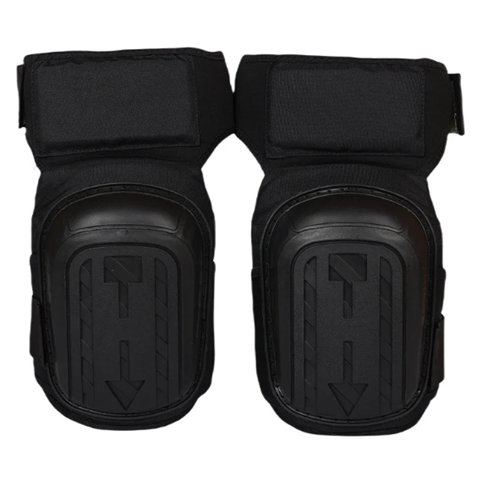 Heavy Duty Gel Cushion Knee Pads With Adjustable Straps 1005006443844449-Black Short Style
